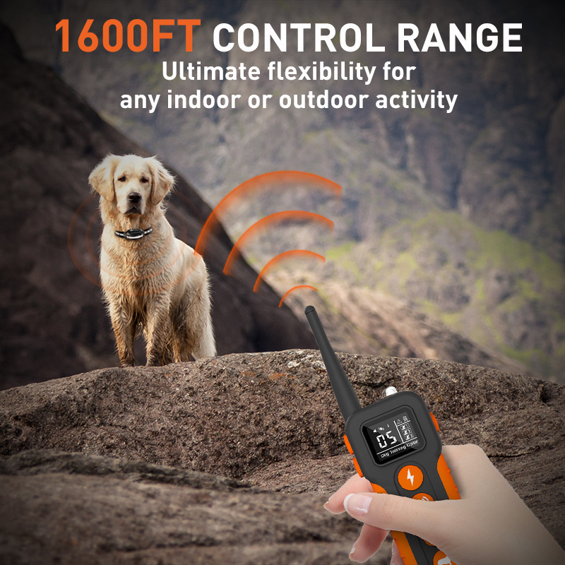 Shock Collar For 2 Dogs 3300 ft Waterproof Training Collar for Dogs Rechargeable Remote, Beep,Vibration and Humane Shock