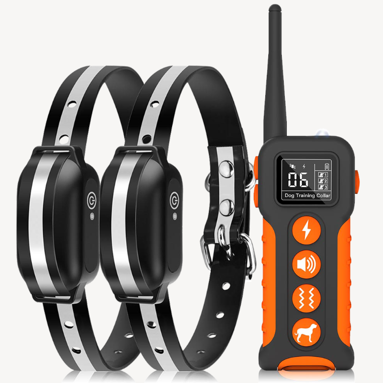 Shock Collar For 2 Dogs 3300 ft Waterproof Training Collar for Dogs Rechargeable Remote, Beep,Vibration and Humane Shock