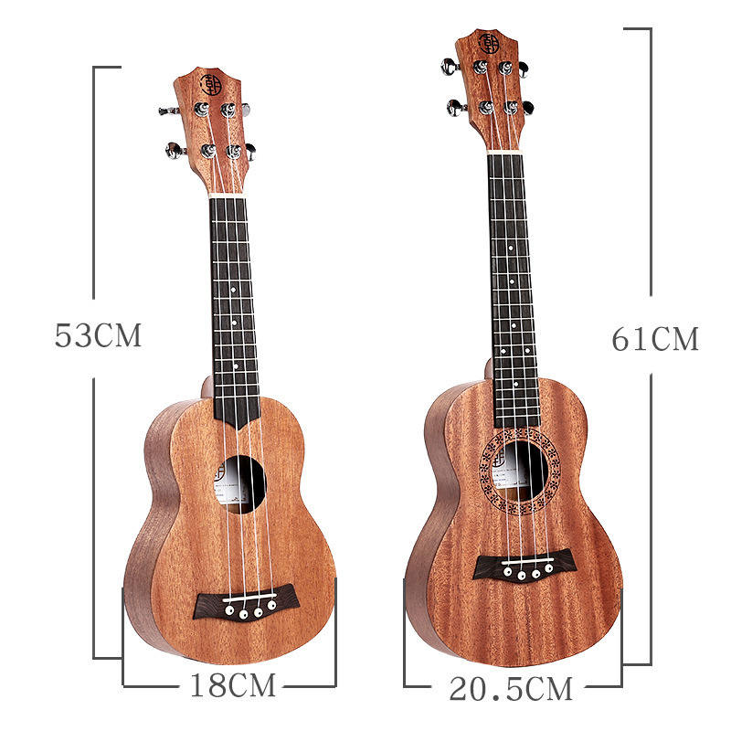 Cheap Price Concierto Chinese Banjo Chihiro Basswood Deadwood Mahogany Wood Concert Baritone Tenor 23 24 26 Inch Ukelele Ukulele