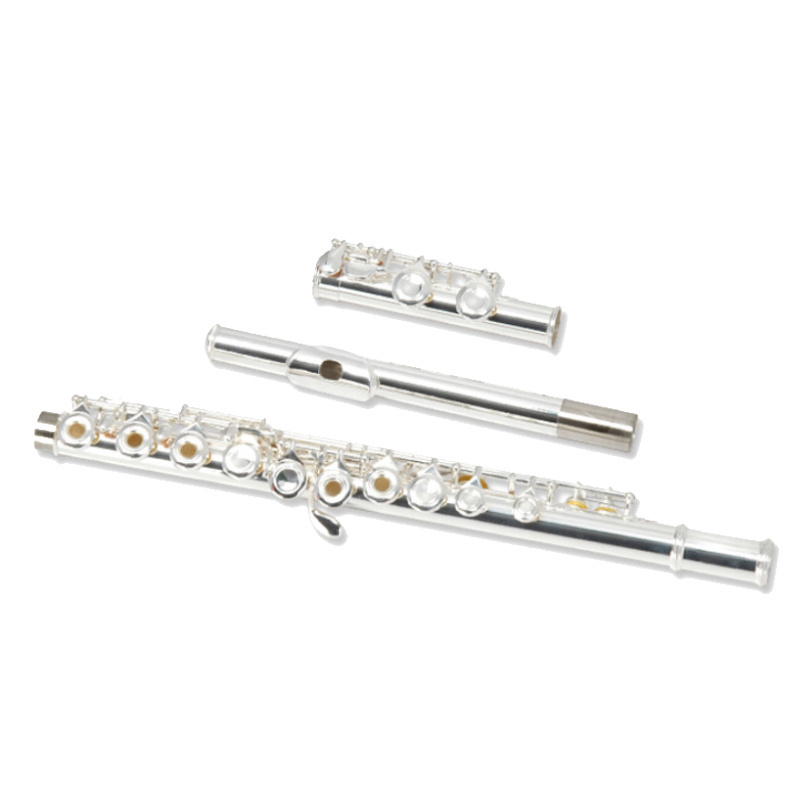 Wholesale Wind Instrument Cupronickel Body Silver Plated 16 Closed Holes C Tone Flute