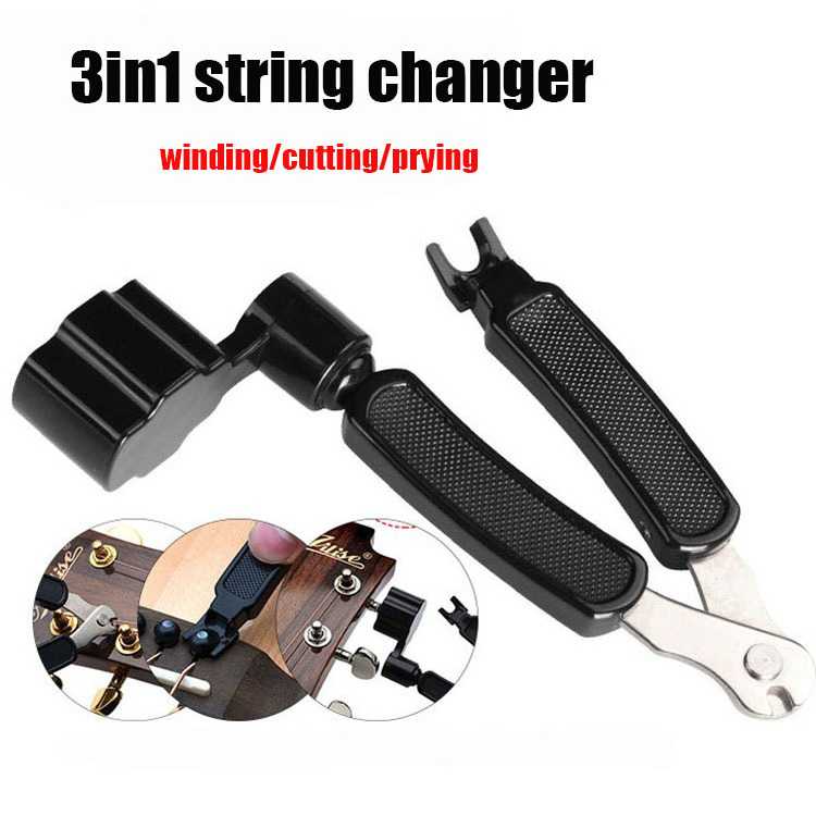 Three-in-one acoustic guitar string changer for string trimmer winder stringer guitar accessories