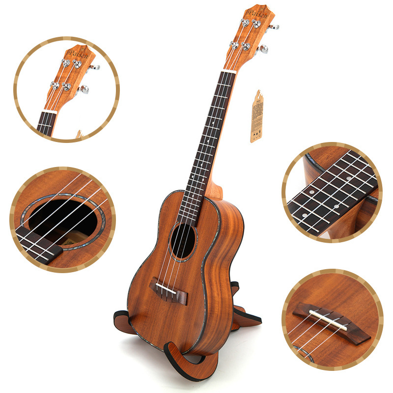 Paisen 23 inch Koa Plywood Concert Ukulele Four-stringed Guitar Music Ukulele