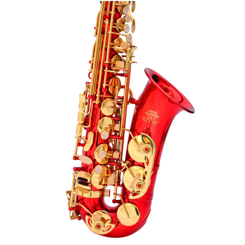 Professional Good Quality Sachs Chinese Sax Lacquer Gold Blue Saxophone Alto