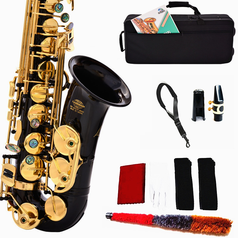 Professional Good Quality Sachs Chinese Sax Lacquer Gold Blue Saxophone Alto