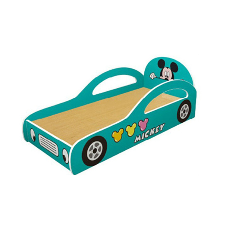 Hot Goods School Children Bedroom Furniture Sport Cartoon Racing Car Bed