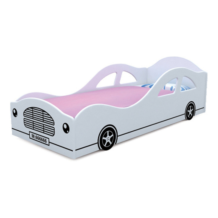 New Design Wooden Kids Girls And Boys Car Shape Bed Solid Wood Car Shape Bed