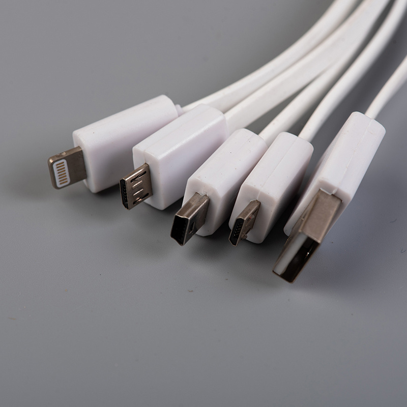 Flexible Bamboo Keychain USB Charger Cable Micro USB Android Charger for Promotional USB Gadget