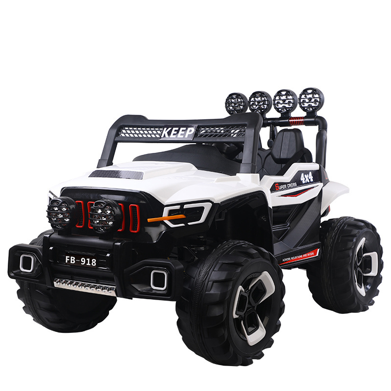 Children's electric car four-wheel remote control vehicle can sit on the child child charging off-road vehicle baby toy buggy