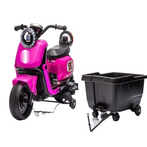 New design kids electric motorcycle with rear bucket high quality kids ride on toy motorbike factory direct sale