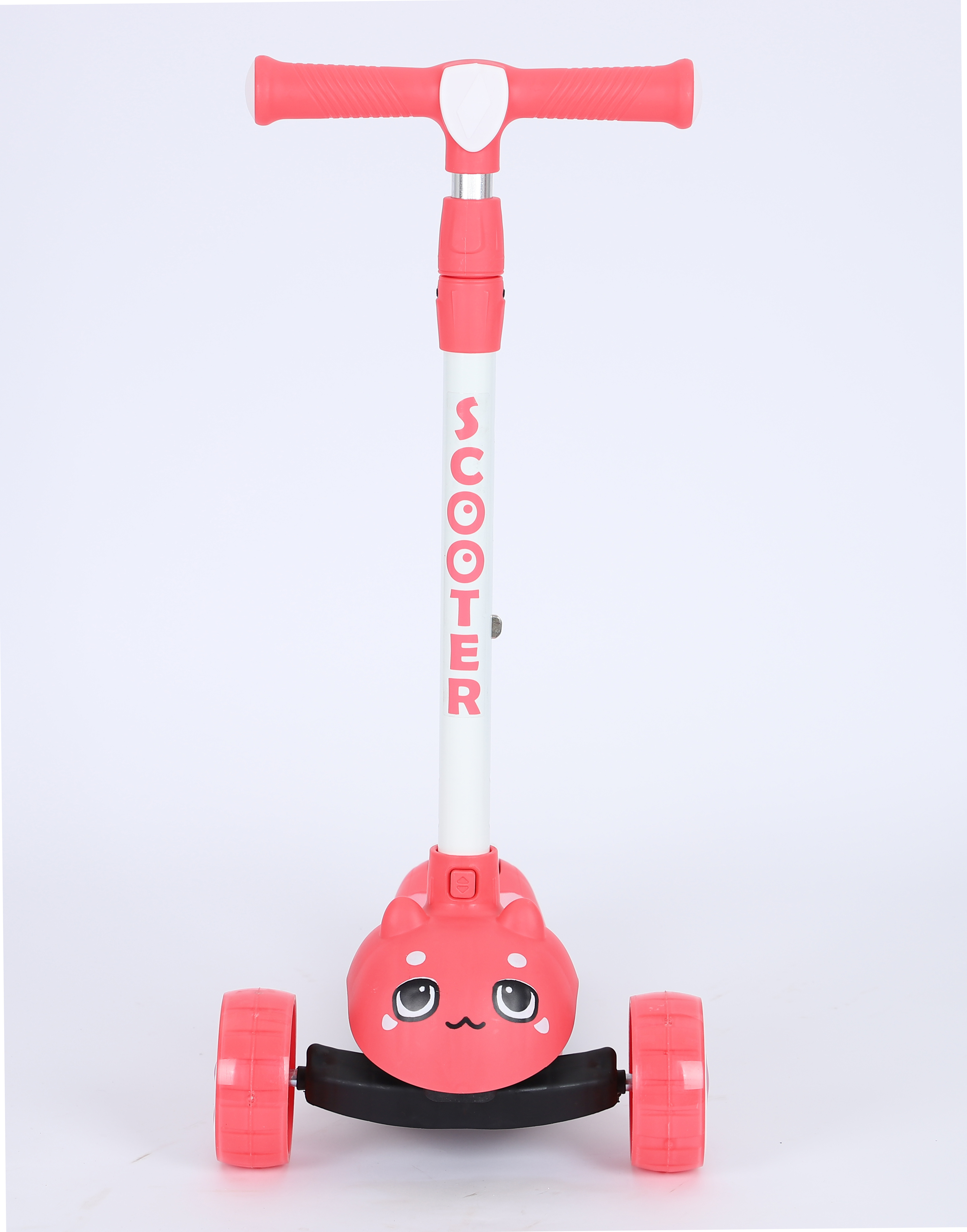 Extra-Wide Board Children's Scooter Adjustable Height Up 3 Wheels Kick Scooters For Kids Toddlers 3-6 Years Old