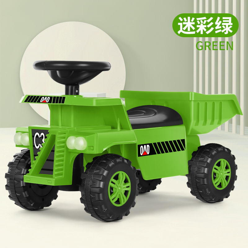 2024 Kids Ride On Dump Truck Kids Rc Ride On Car Construction Tractor with Bucket engineering car