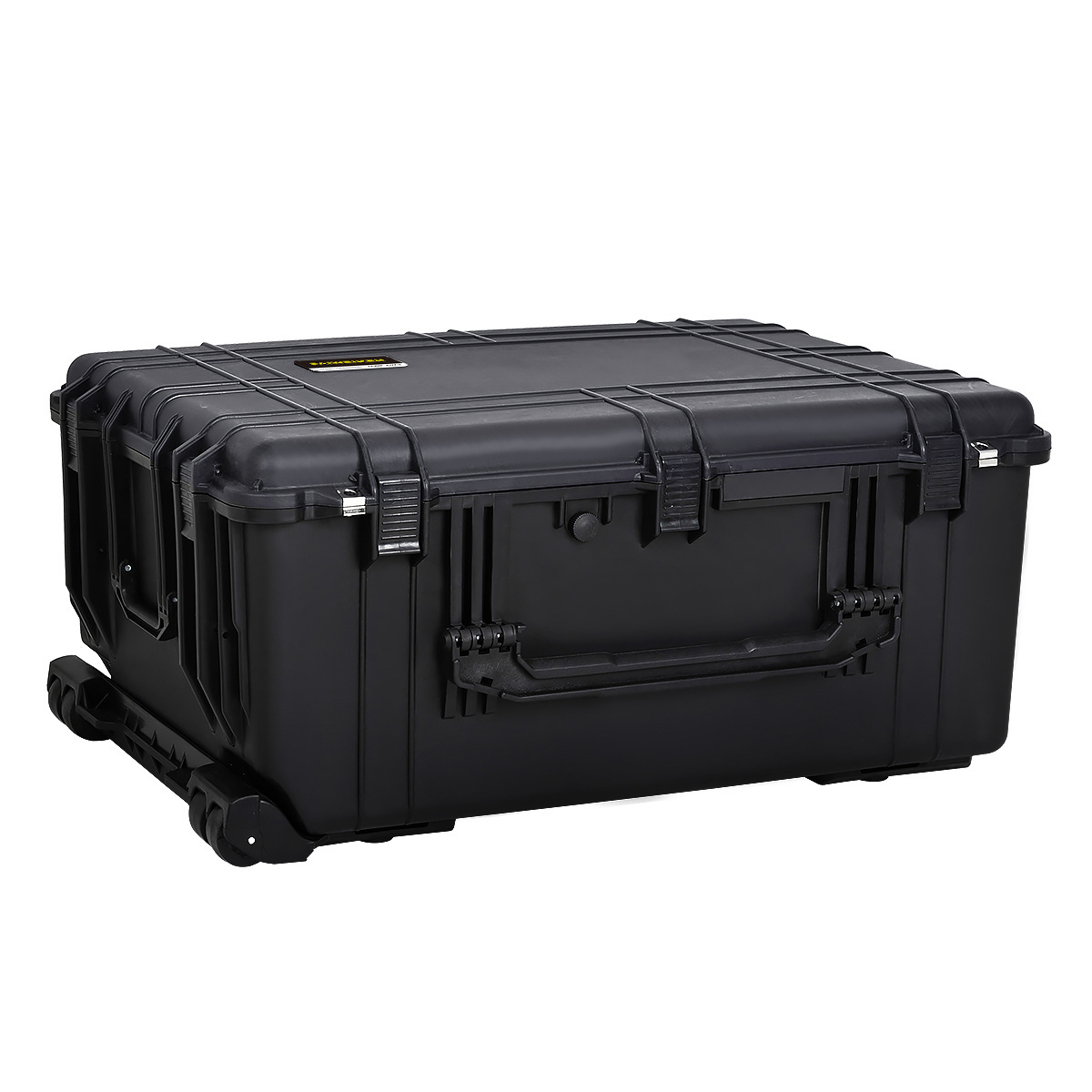 Large plastic storage tool box supper capacity Hard tool trolley gun box with foam