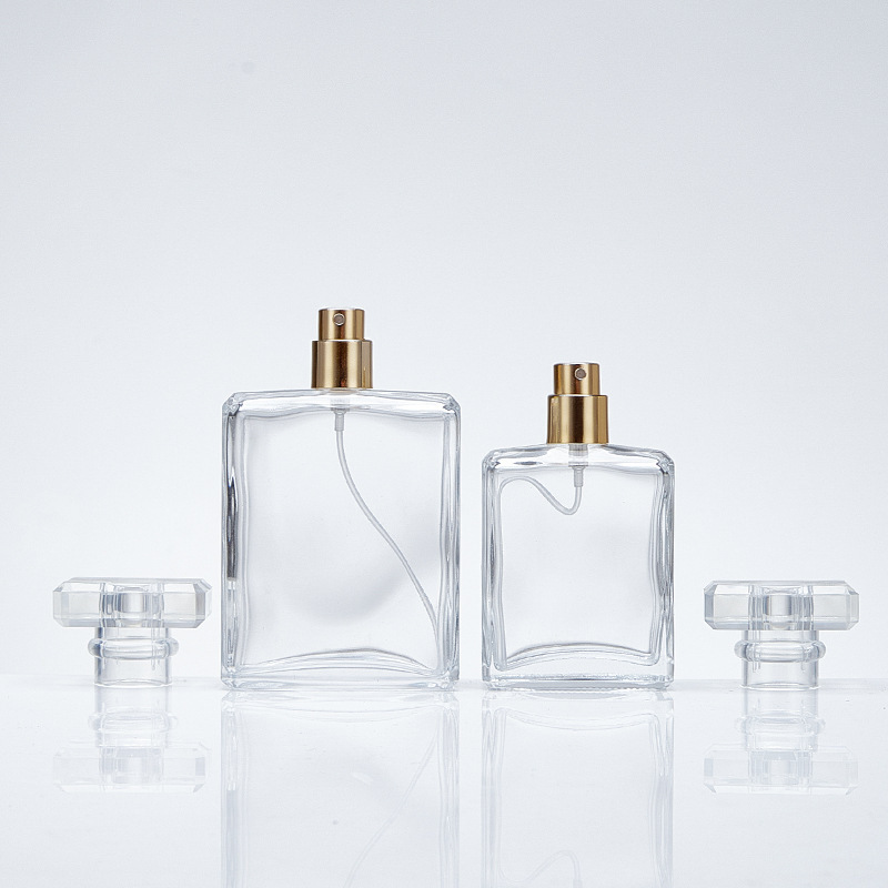 Services New essential high quality roll on cap clear glass perfume bottle