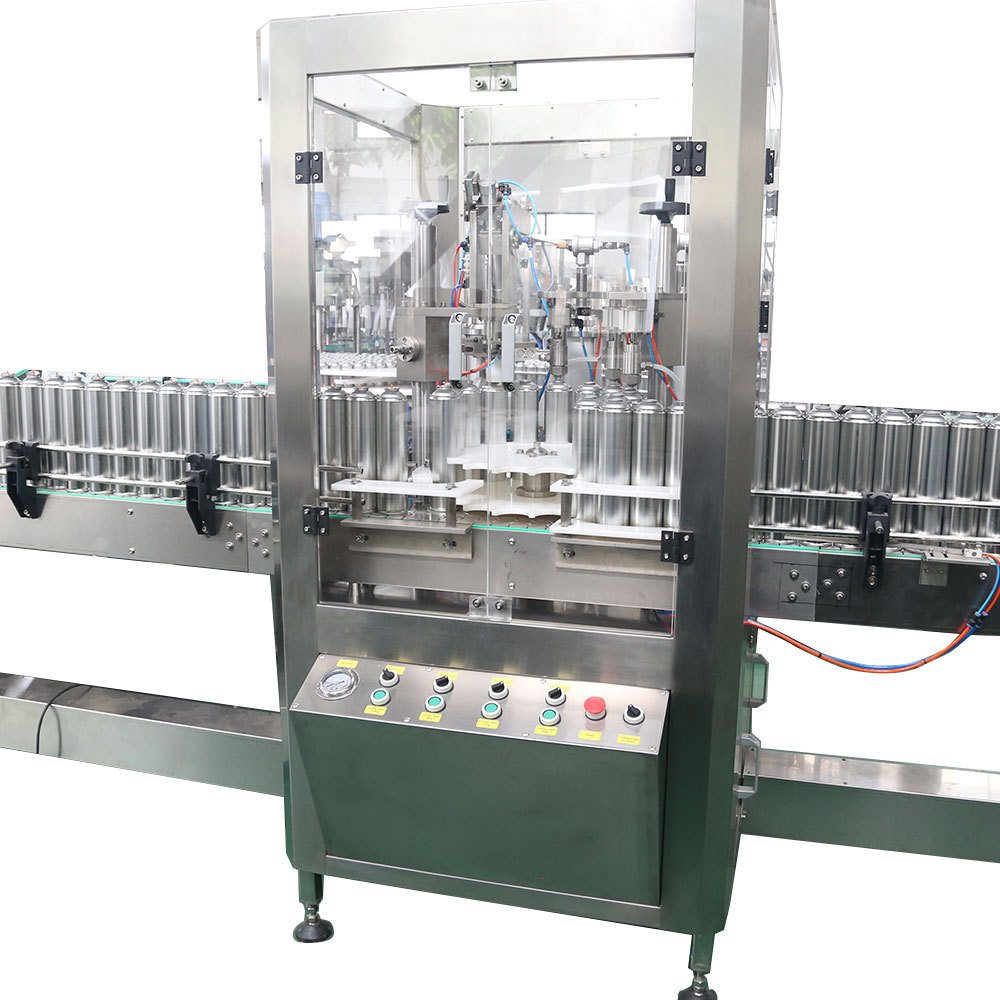 automatic 3600 per hour aerosol snow spray filling production line window flower spray adhesive spray making machine