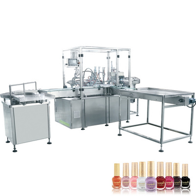 Automatic Small Glue Gel Paste Filling Machine Cosmetic Liquid Nail Paint Gel Polish Liquid Filling Capping Machine