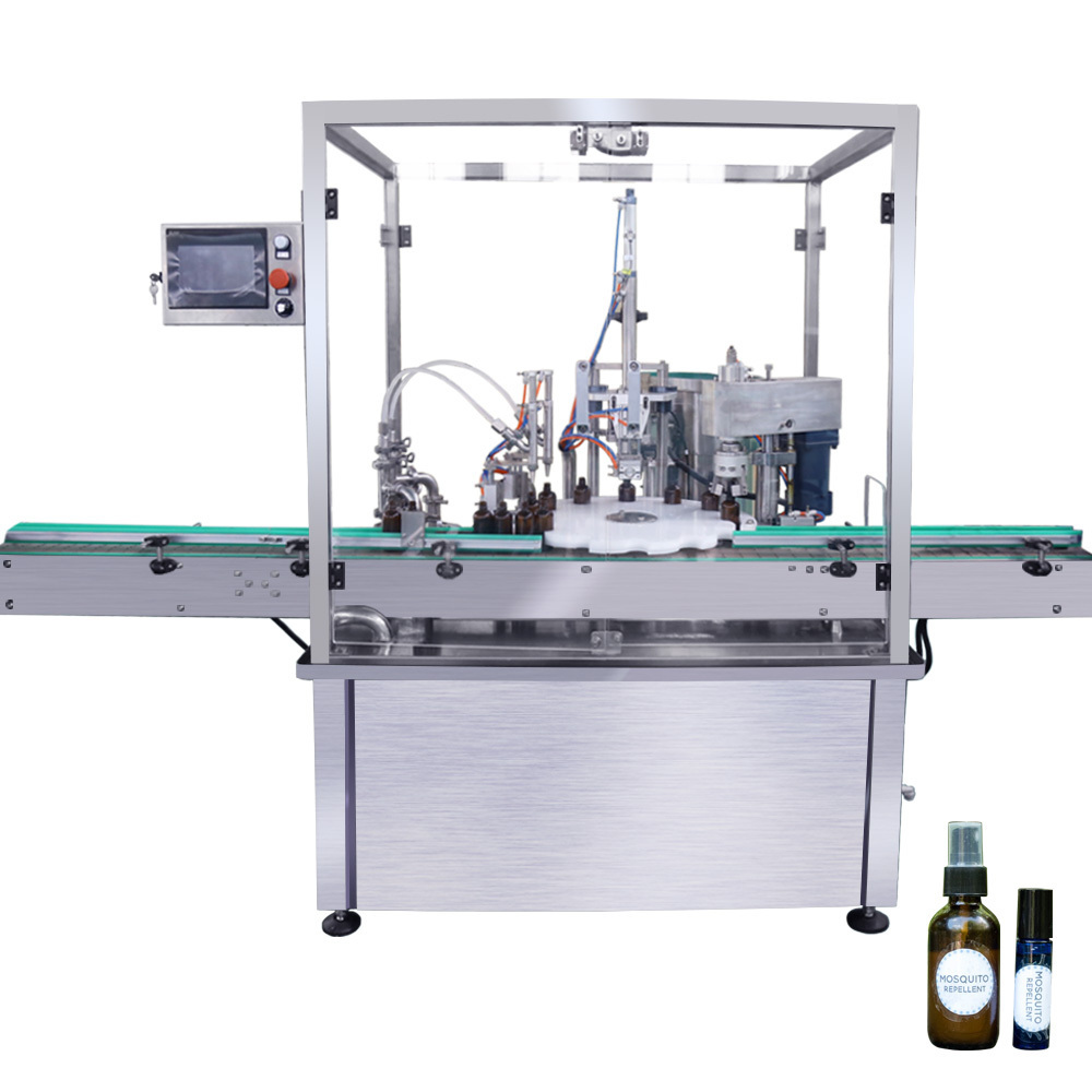 sales promotion small 50ml liquid repellent bottling machine automatic spray dispenser filling capping machine