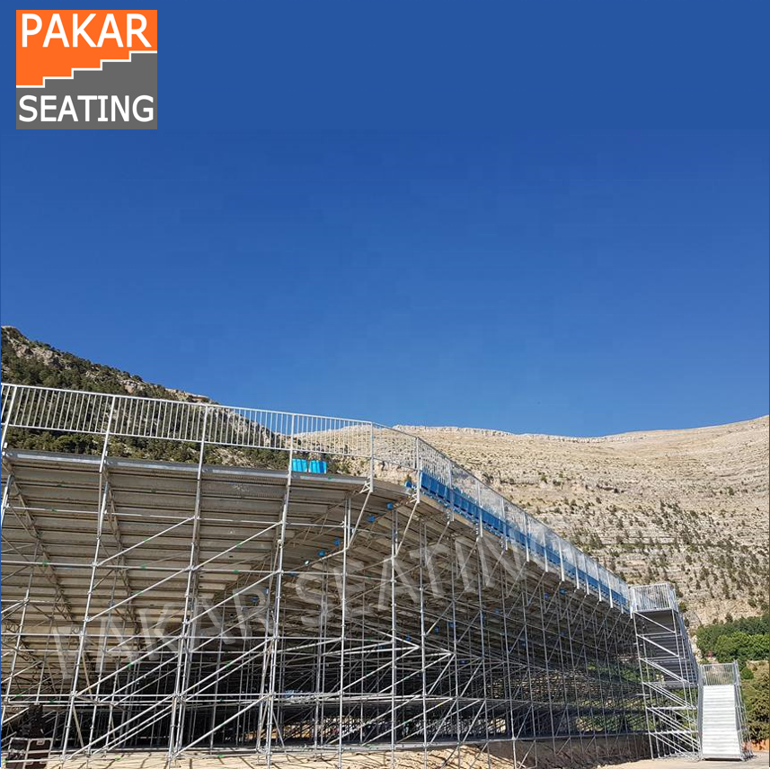 Pakar Stands metal outdoor used bleachers for sale for basketball softball entertainment sports games