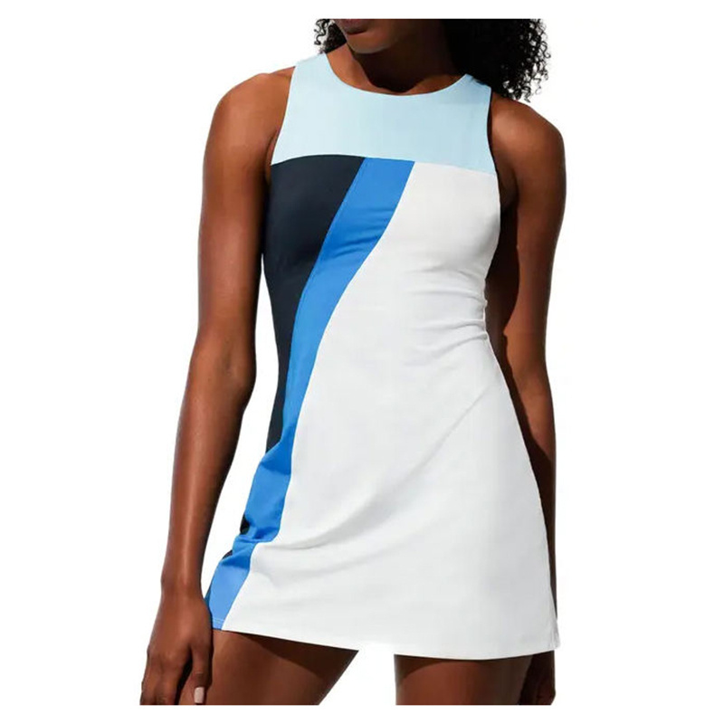 Navy Blue Color Women Tennis Uniform Wholesale Tennis Skirts Summer Light Weight Sportswear Tennis Uniform