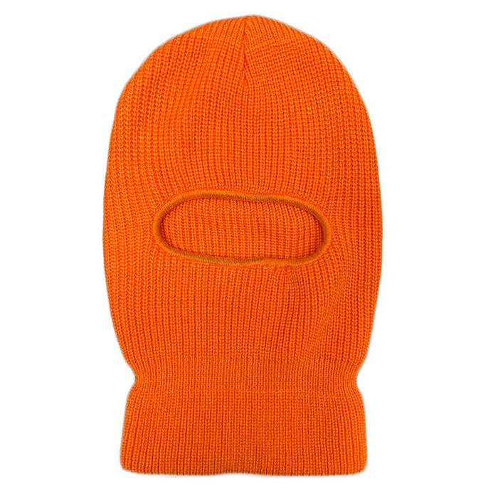 Wholesale Ski Mask Knitted Beanie Face Cover Winter Balaclava A Hole Full Face Plain Mask for Winter Outdoor Sports Hat