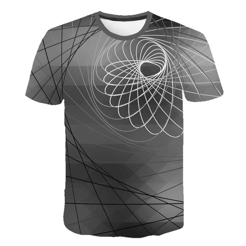 Hot sale 3D Graphic Design  T-shirt O-Neck Short-Sleeve 3D Designs