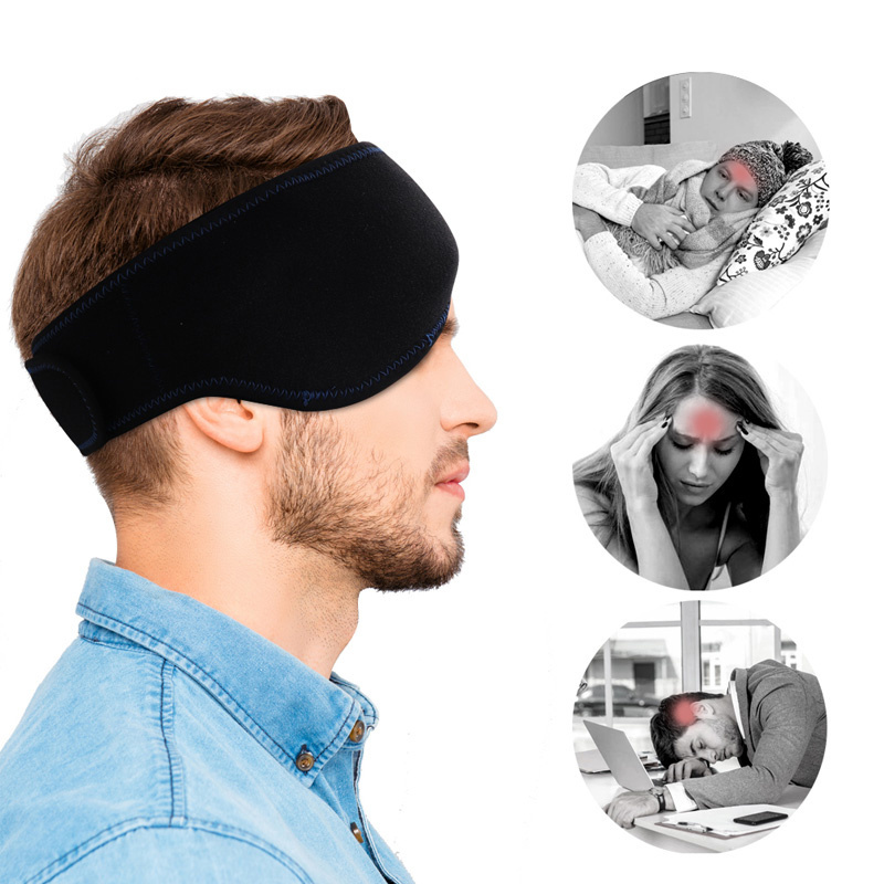 headache and Migraine relief cap wrap with hot cold gel pack for pain relief