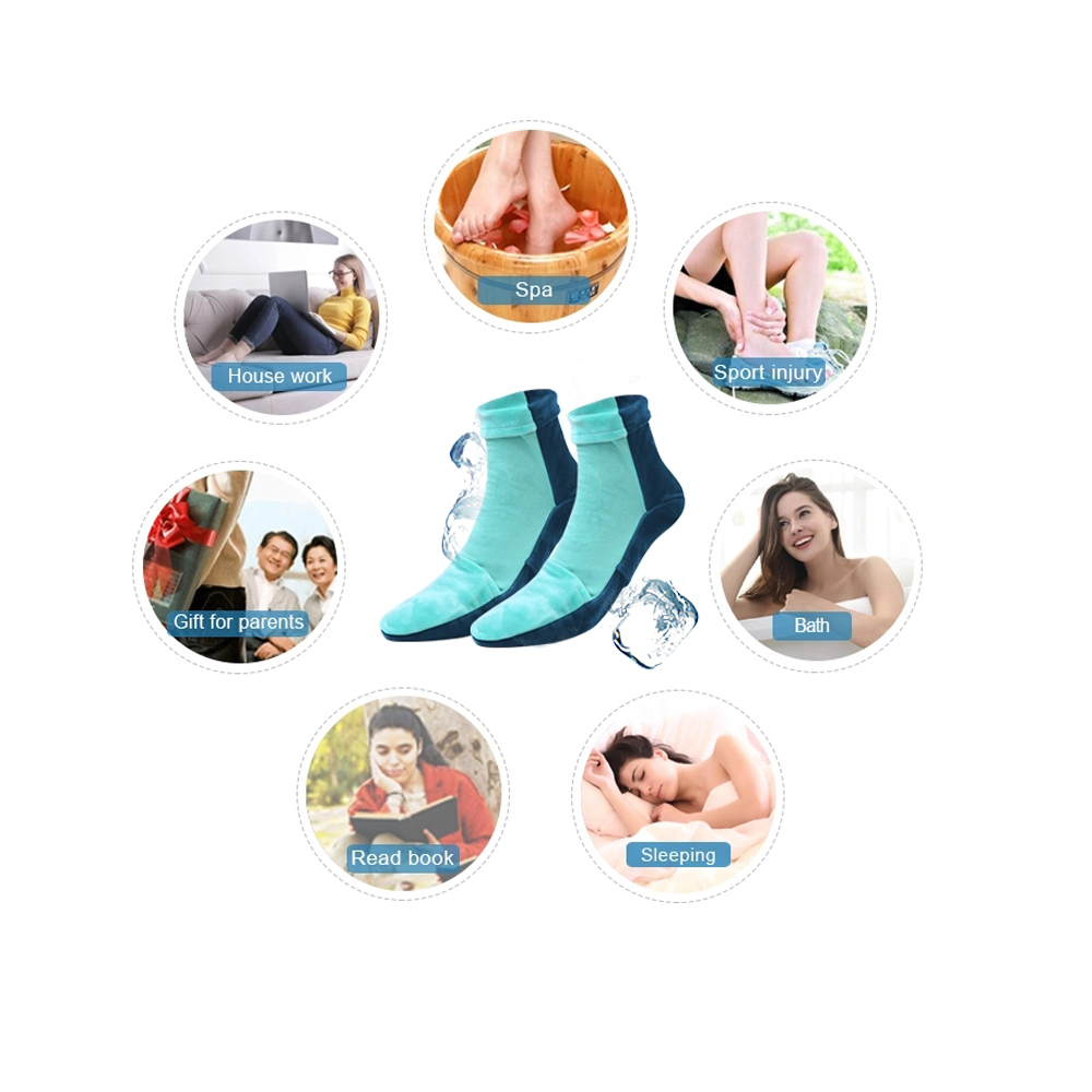 Ice cooling therapeutic hot and cold therapy socks relieve pain and swelling