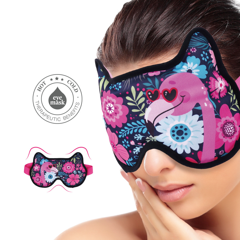 Personalised hot and cold therapy eye mask to relieve fatigue