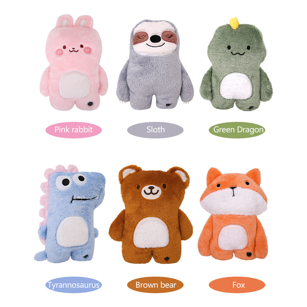 USB Electric Heat pack Cuddly Soft hand or body Warmer Heating  Plush animal Soothing for Children Kids Bedtime