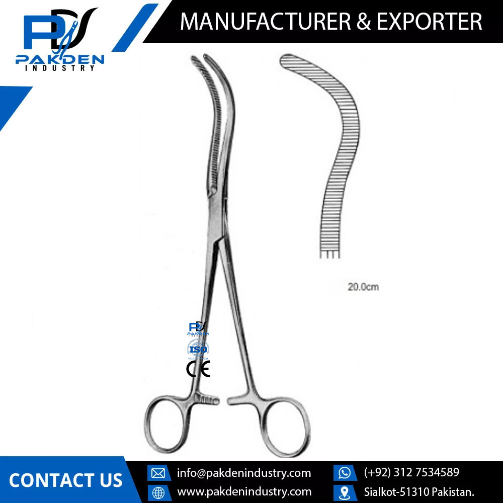 Factory Direct Sale Affordable Price Guyon Kidney Pedicle Clamp / Premium Quality Stainless Steel Guyon Kidney Pedicle Clamp