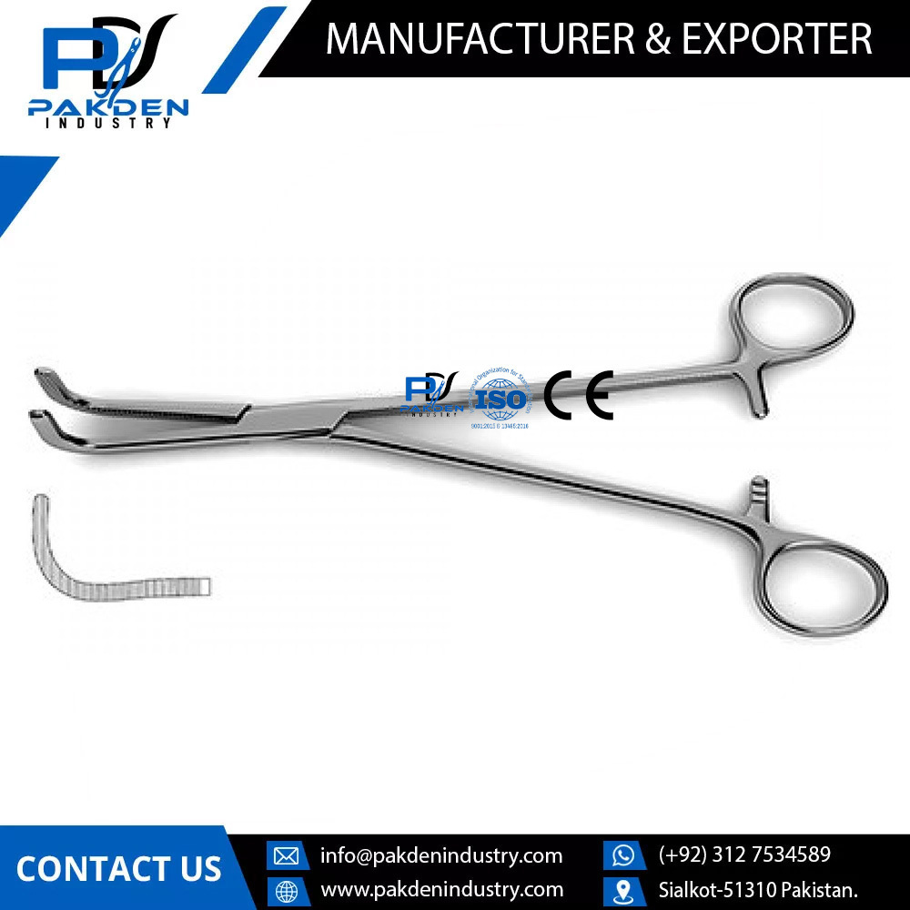 Factory Direct Sale Affordable Price Guyon Kidney Pedicle Clamp / Premium Quality Stainless Steel Guyon Kidney Pedicle Clamp