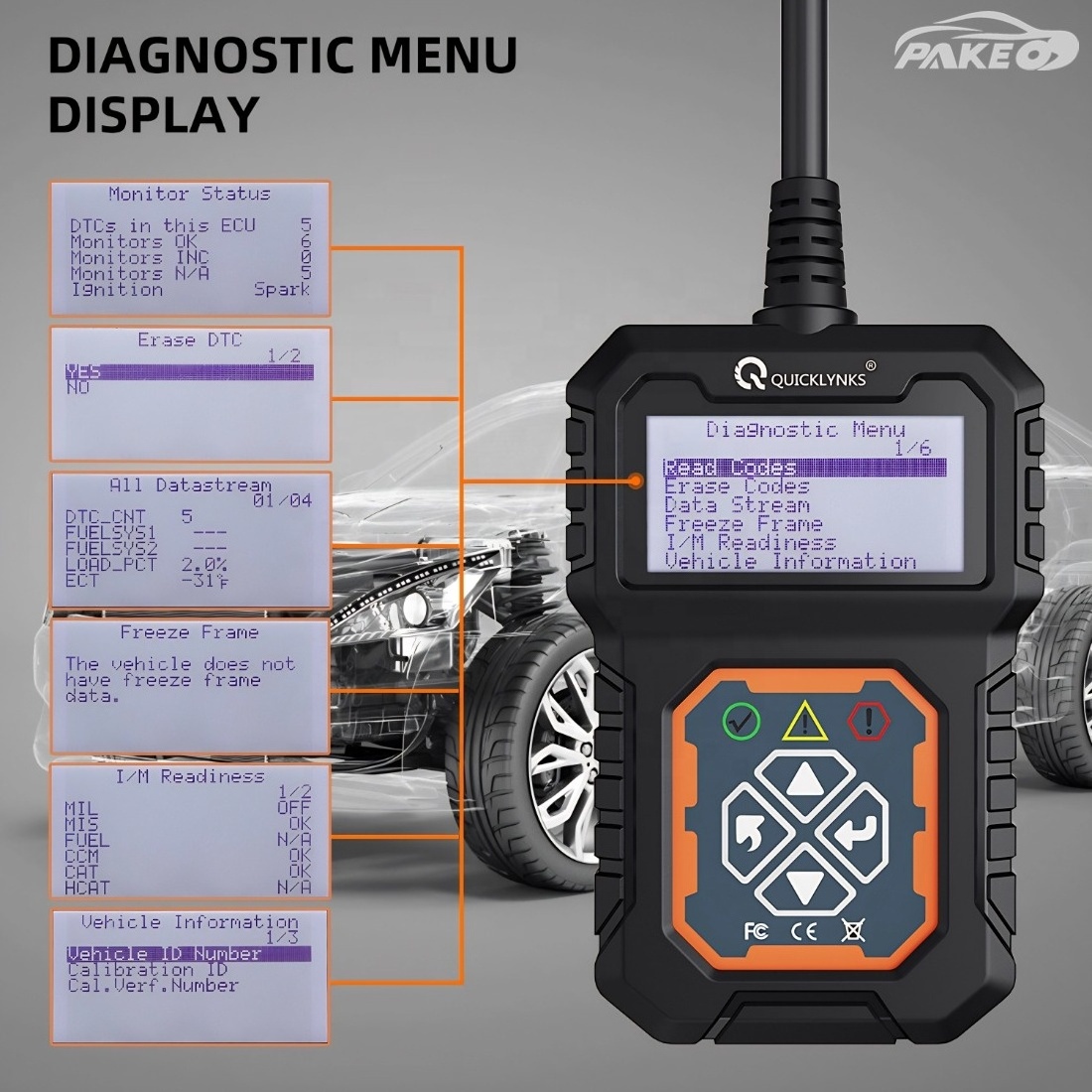 LCD screen Dual System T31 Universal Car Diagnostic Tool Obdii Reader 12v Scanner Plug And Play Cost Effective Convenient