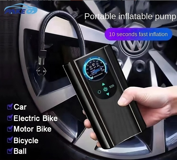 17L/min Pure copper motor 3600 mAh 5C Battery 17 Cylinder Tire Inflator Liquid crystal digital display Cost-effective New item