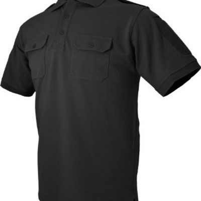 Tactical security guard uniform polo shirts name-taDpe patch Custom shirts sleeve mobile pen pocket