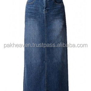 custom Denim Skirt jeans short skirt Back Split Long Pencil A Line Maxi Jean Denim Skirt