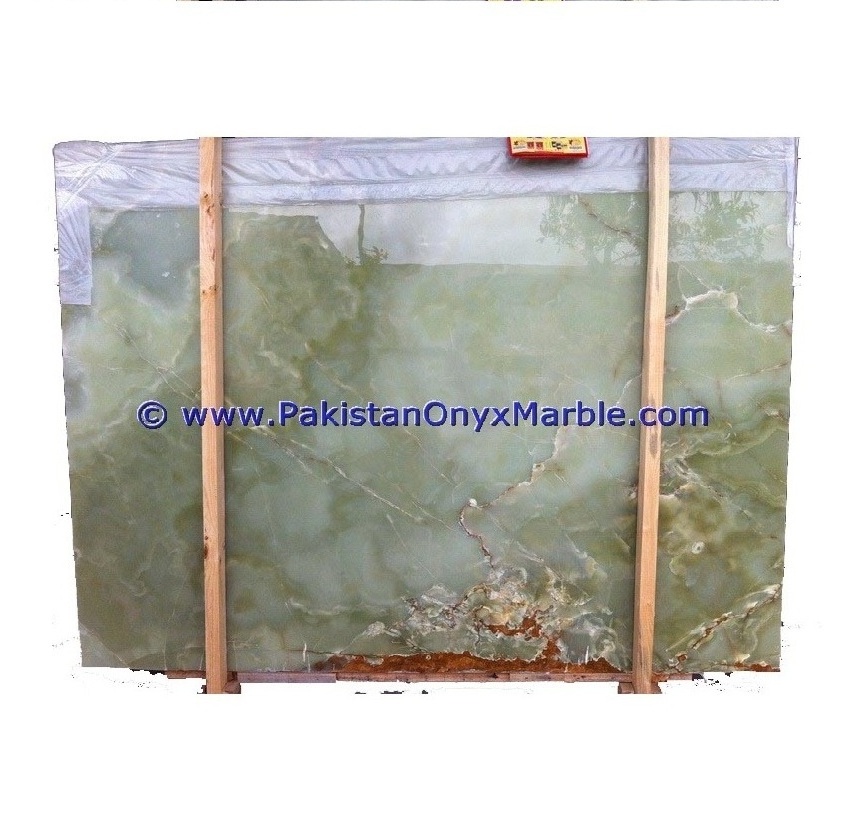 Luxury Green Onyx Stone Marble Slabs Price