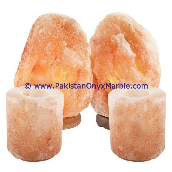 Factory Price Natural Himalayan Pink Crystal Rock Salt Designed Candle holder crafted tea light cube cylinder heart