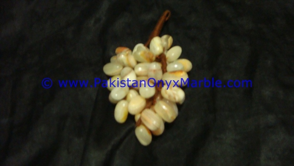 TOP QUALITY ONYX GRAPES BUNCHES CLUSTER HANDCARVED