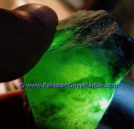 Natural Green Hydrogrossular garnet rough