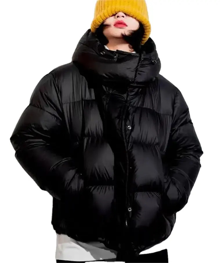 2024 Winter New Matching Color Down Padded Puffer Jacket Custom Short Women Puffer Jacket