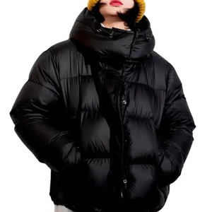 2024 Winter New Matching Color Down Padded Puffer Jacket Custom Short Women Puffer Jacket