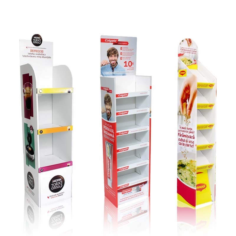 Free Custom Pos Cardboard Beer/Wine/Water/Bottle Can Carton Display Stands Corrugated Displays Shelf Racks Stand for Supermarket