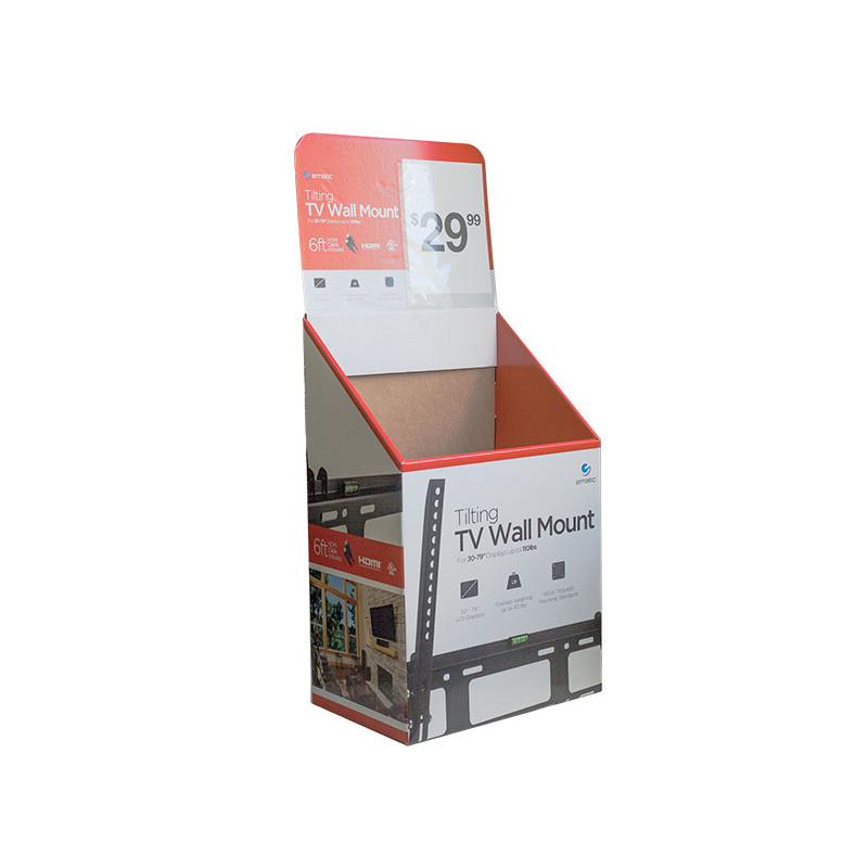 Customized Promotional Cardboard Display Stand Shelves Retail Dump Bins Corrugated Shop Supermarket POP Display Units