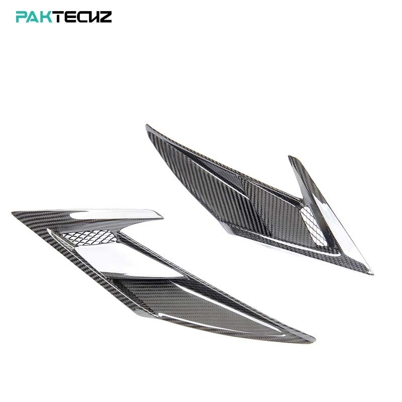 Paktechz Prepreg Carbon Fiber Bodykit Front Vent Trims for Ferrari F8 Tributo Spider