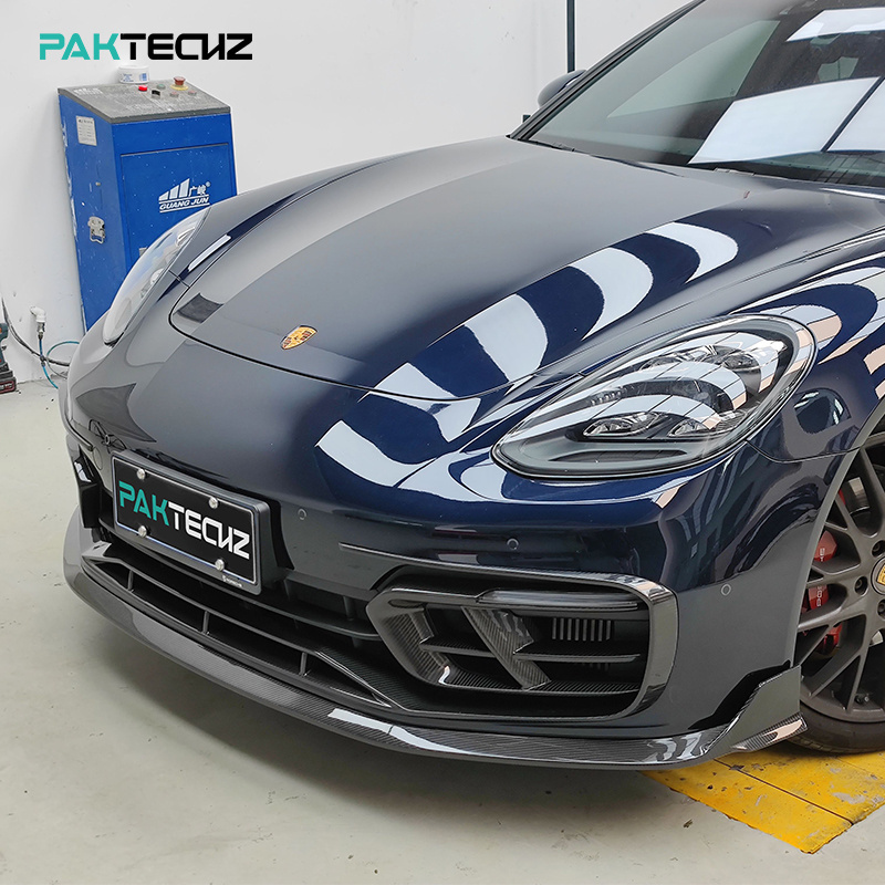 Paktechz Prepreg Carbon Fiber Bodykit Front Bumper Trim for Porsche Panamera 971.2 GTS 2021 - 2023