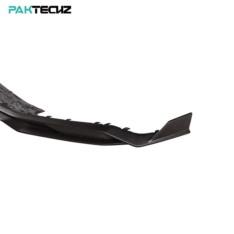 Paktechz Prepreg Carbon Fiber Bodykit Front Bumper Lip Spoiler Splitter for Audi R8 2019 - 2023