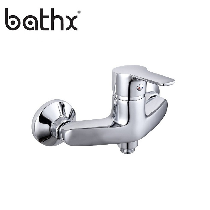 Bathx Popular Style Double handle brass chromed hot and cold bathroom shower faucet