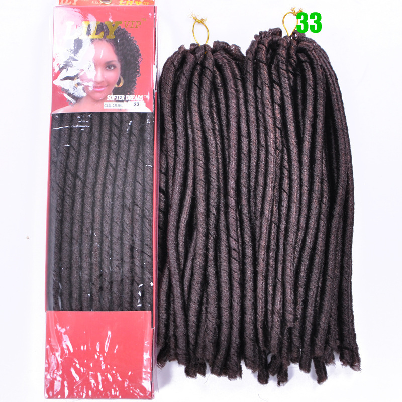 14inch 30roots Nina Soft Dread Braids Synthetic Dreadlocks Crochet Twist Braids Hair