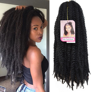 Afro Kinky Marley Braids Twist Synthetic Braiding Hair Crochet Extension 18inch 60strands/pack for chrochet