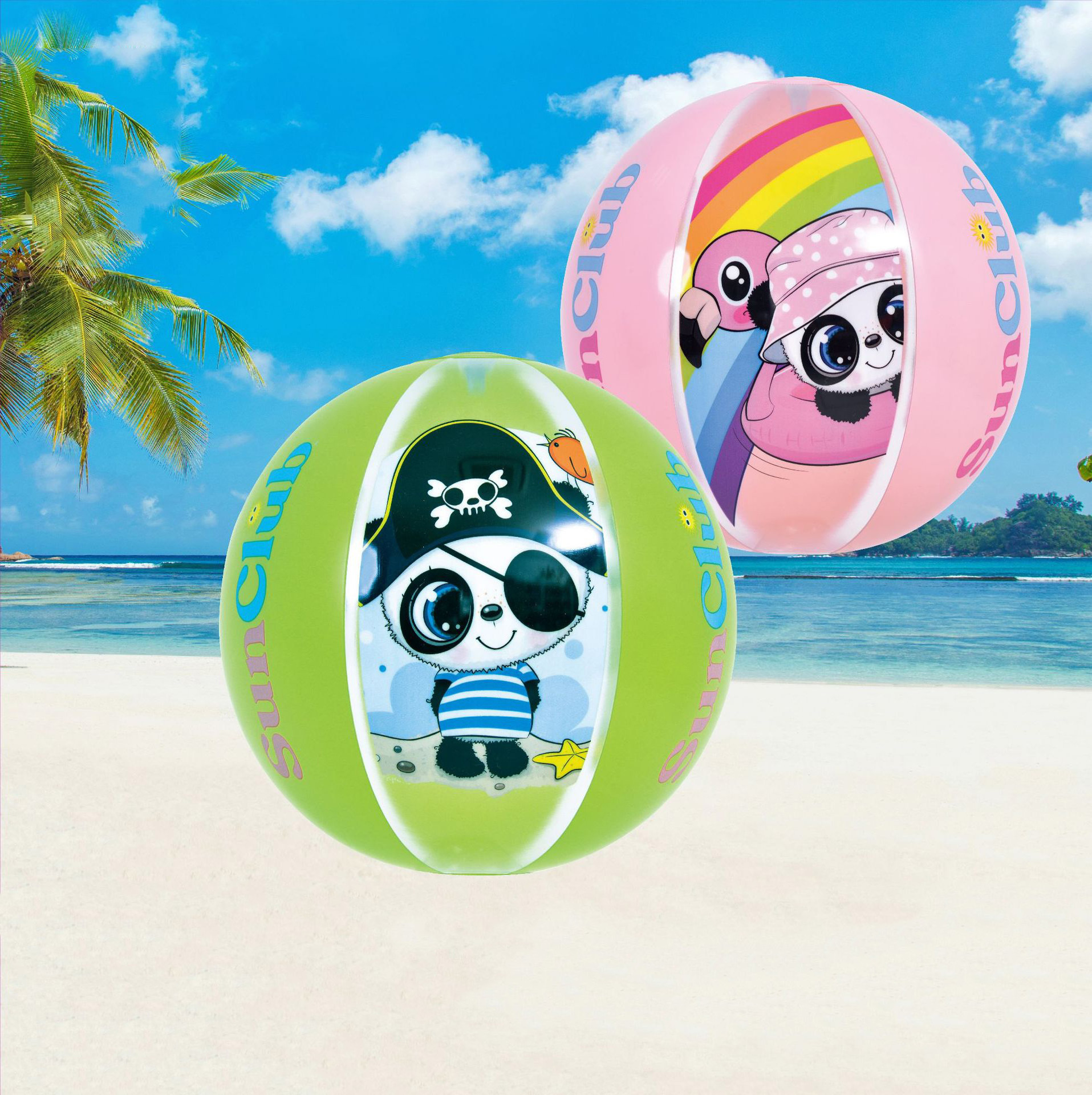 Custom Service PVC Indoor and outdoor kids funny beach balls inflatable pool floating beach ball