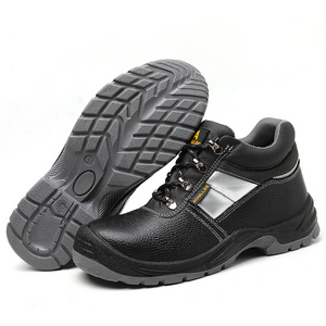 Hot Selling High Quality Leather Men Oil Water Resistant Anti Slip Shoe Safety Boots Safty Work Shoes For Man And Women